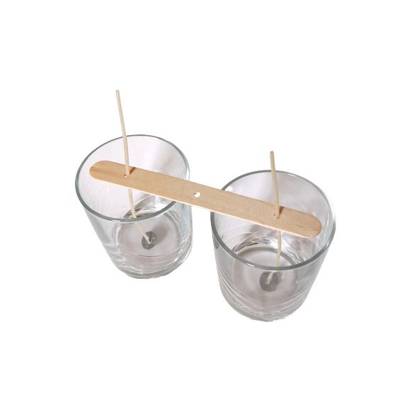 Wooden wick holder (3 holes)